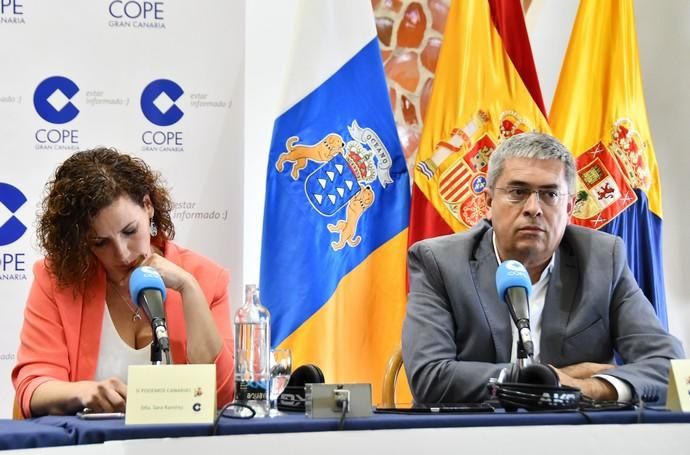 07/05/2019 LAS PALMAS DE GRAN CANARIA. .Los candidatos de los principales partidos al Cabildo de Gran Canaria contrastan sus propuestas en un debate organizado or la cadena COPE, en el Real Club Náutico de Gran Canaria. Nueva Canarias, Antonio Morales. JxGC Coalición Canaria, José Miguel Bravo de Laguna. PP AV, Marco Aurelio Pérez. Sí Podemos, Sara Ramírez. PSOE, Luis Ibarra.  Fotógrafa: YAIZA SOCORRO.  | 07/05/2019 | Fotógrafo: Yaiza Socorro