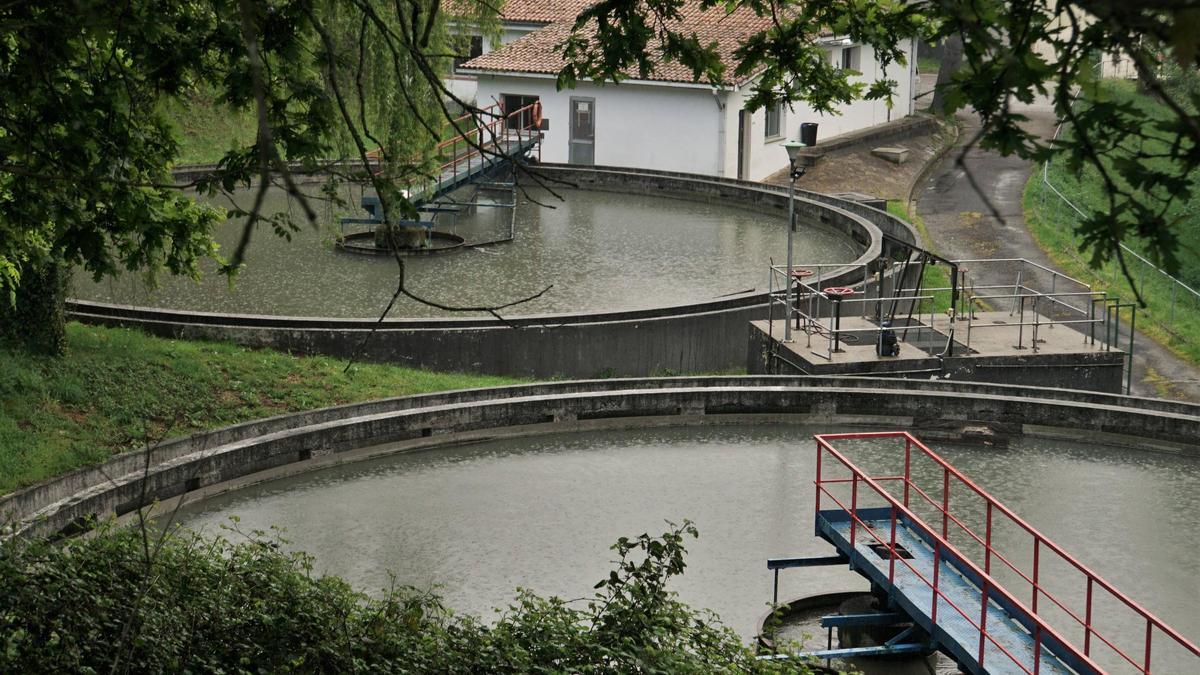 En la imagen, las actuales instalaciones de la Estación Depuradora de Aguas Residuales (EDAR) de A Silvouta, en Santiago