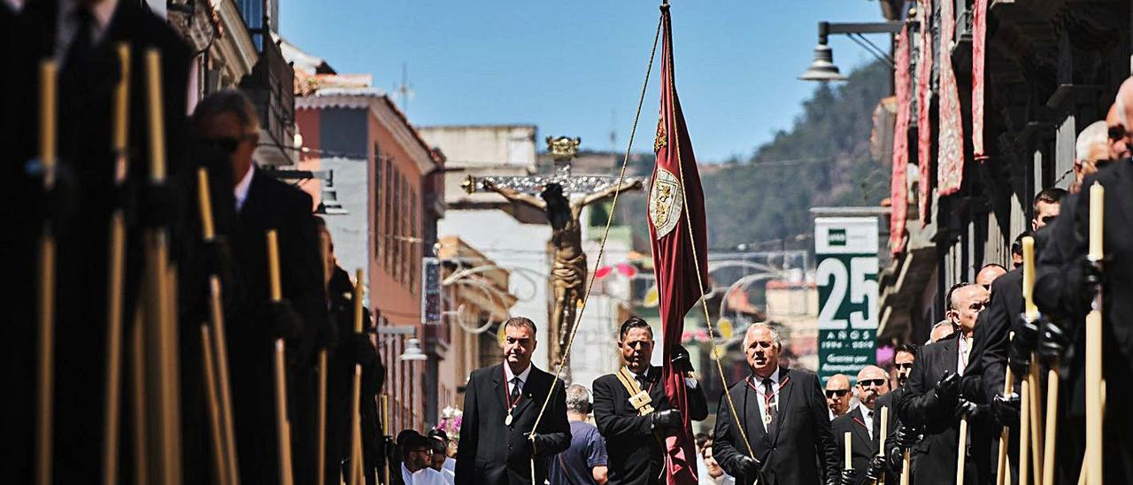 Una procesión del Cristo de La Laguna de 2019.
