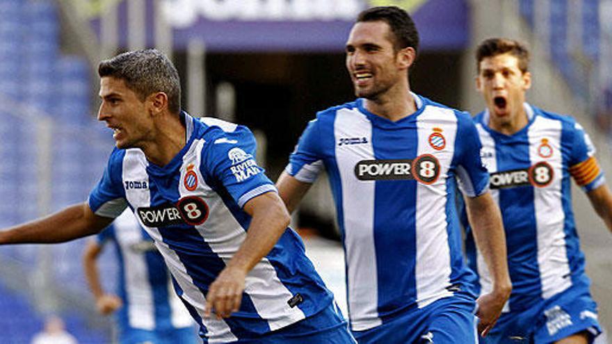 Sevilla celebra su gol ante el Getafe.