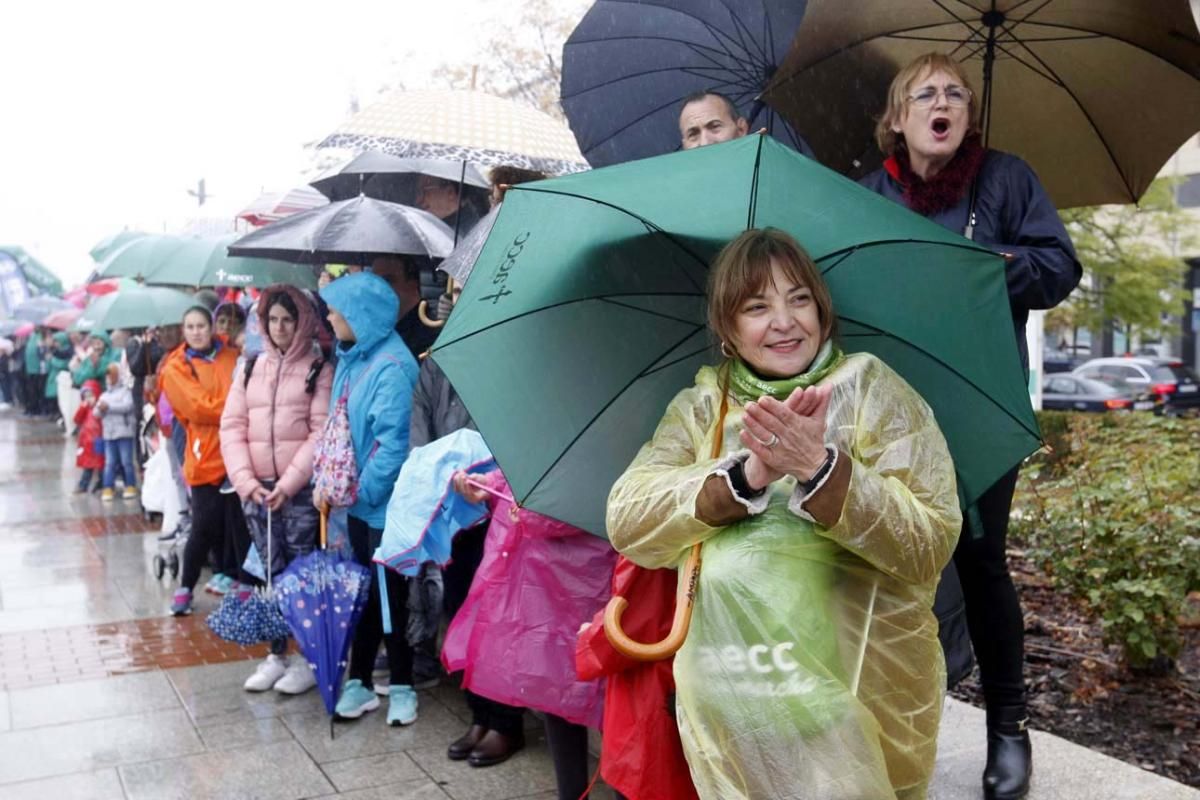 El "calor humano" arropa la marcha contra el cáncer