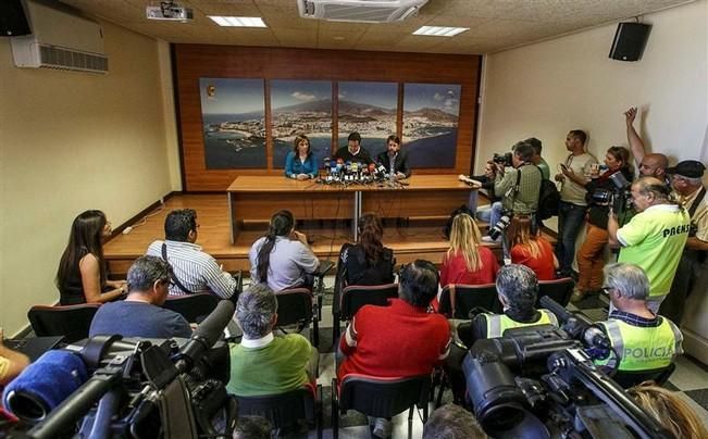 Derrumbe de un edificio de viviendas en Los Cristianos