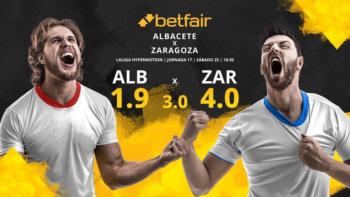 Albacete Balompié vs. Real Zaragoza: horario, TV, estadísticas, clasificación y pronósticos