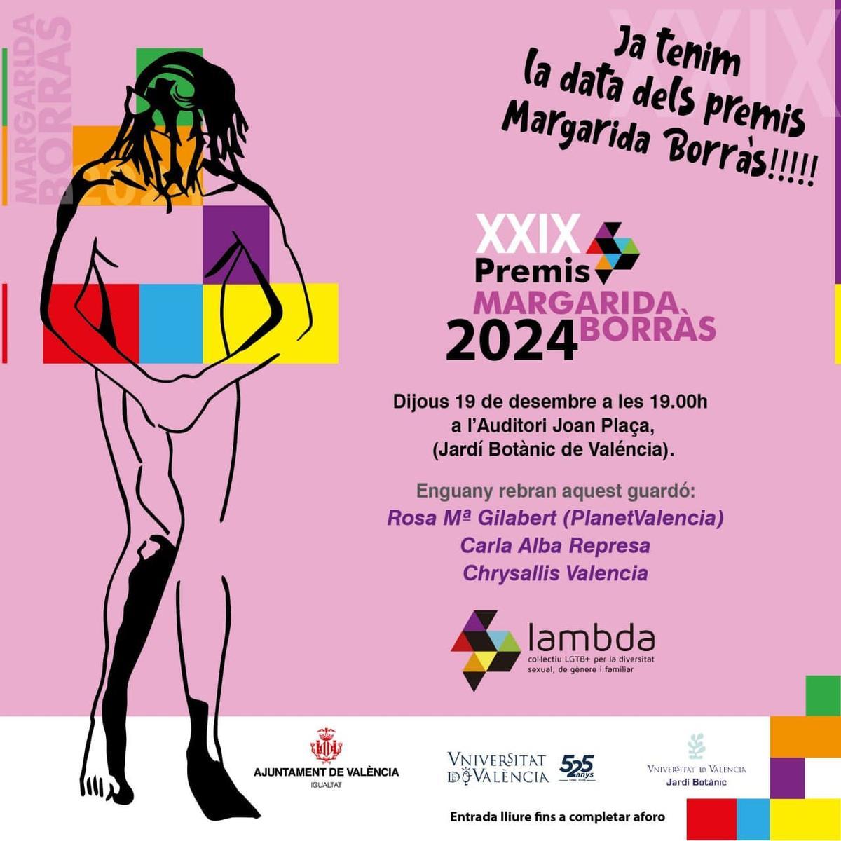 Cartel de los premios Margarida Borràs