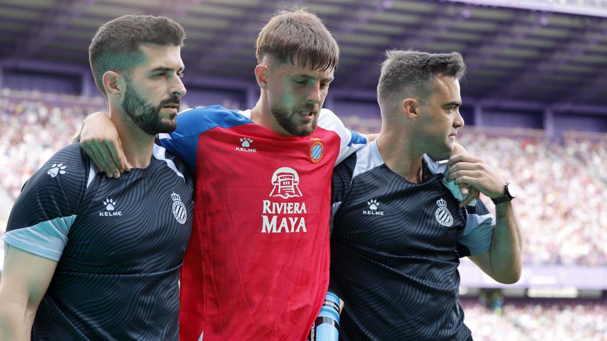 Jofre salió lesionado del partido ante el Valladolid