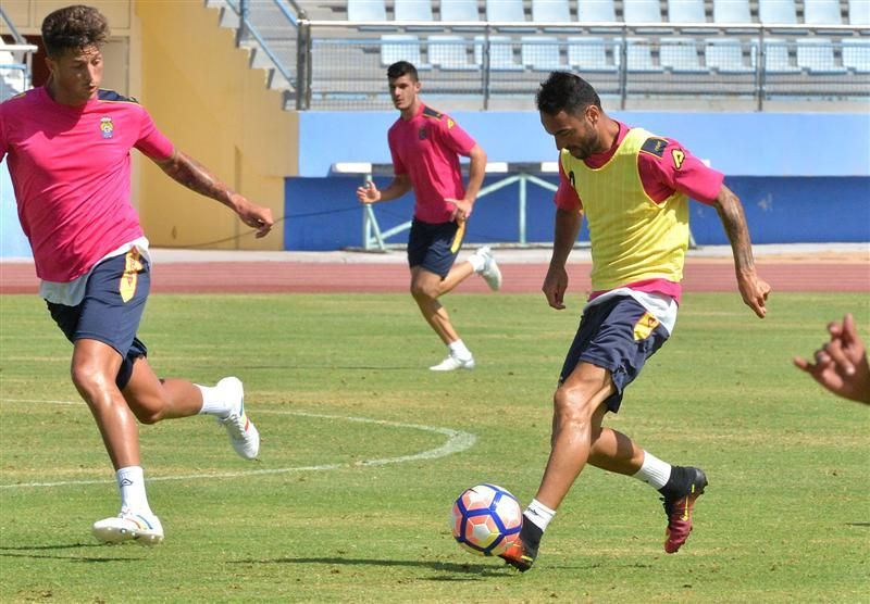 Fase final del entrenamiento de la UD Las Palmas