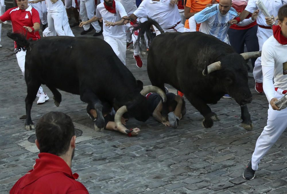 El corredor mallorquín fue alcanzado por el animal cuando estaba atravesando el tramo de Telefónica.