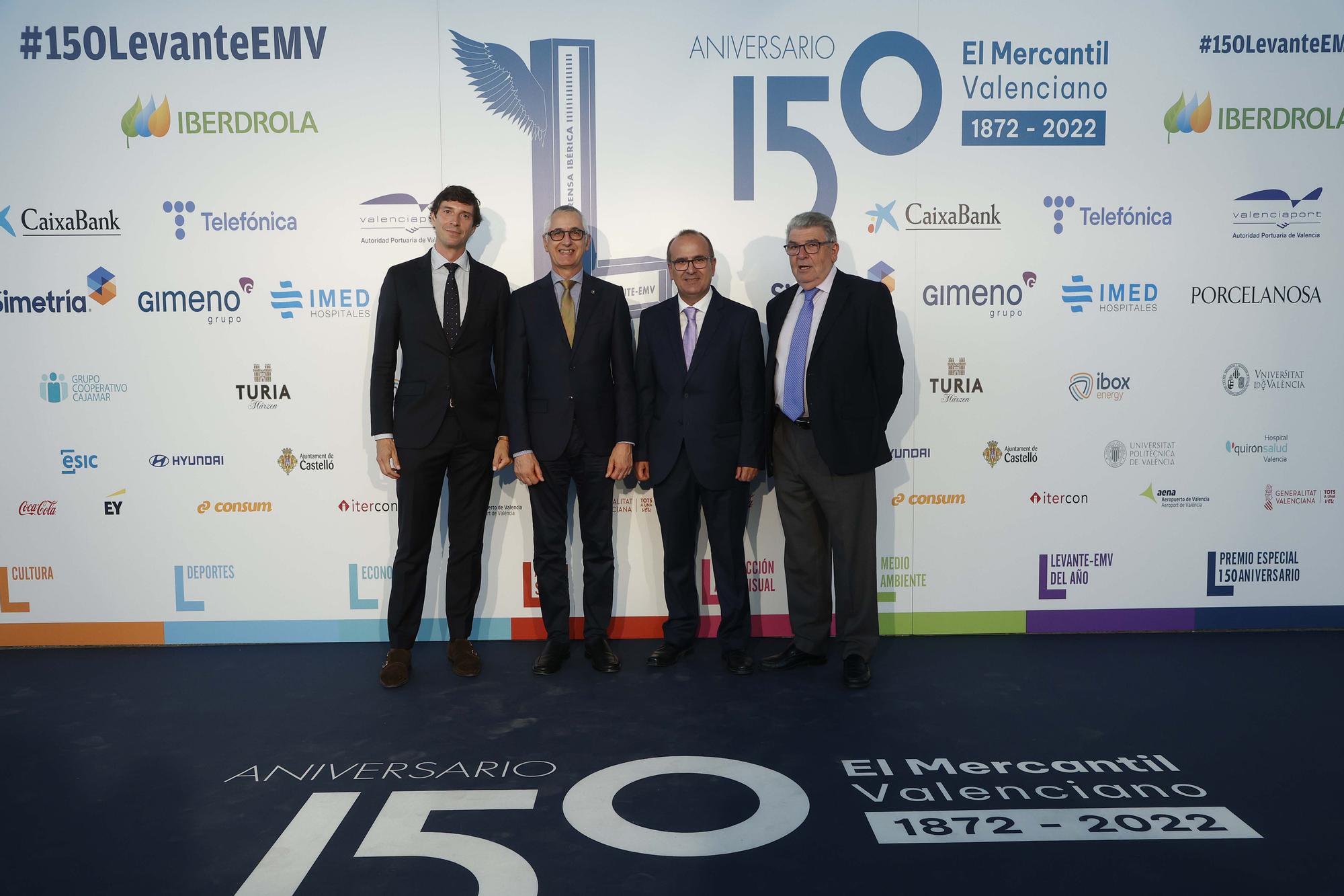 Todas las fotos de la gala de entrega de los premios Levante-EMV - 150 Aniversario