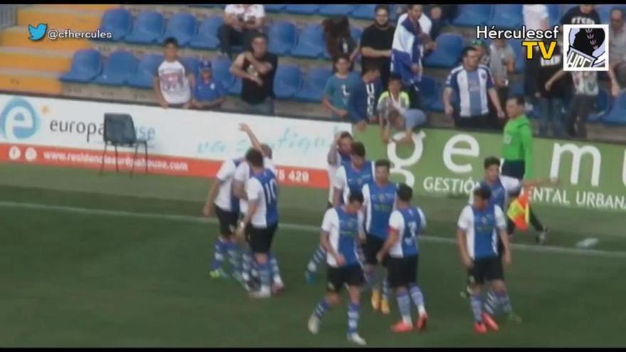 Así fue el gol de Álvaro García que asegura al Hércules el «play off»