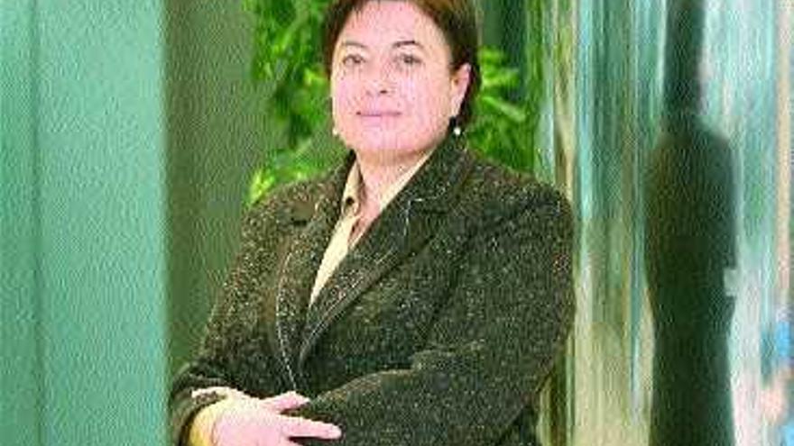 A candidata do Bloque para o Congreso dos Deputados por Pontevedra, Olaia Fernández Davila. / jesús de arcos