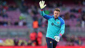 Ter Stegen, en el Camp Nou