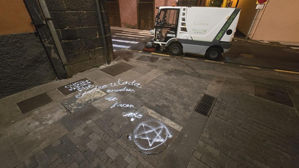 Acto vandálico en La Laguna