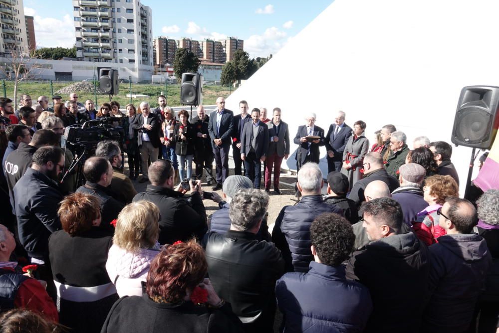 Homenaje a las personas represaliadas durante la Guerra Civil y la dictadura franquista