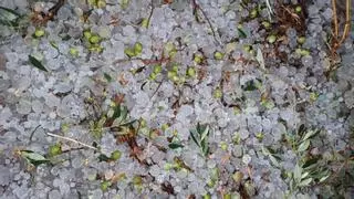 Así ha sido la fuerte granizada que ha sorprendido a los vecinos de Huesca