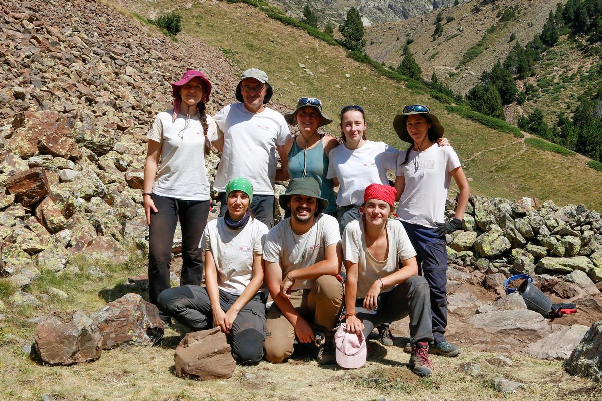 Les imatges dels arqueòlegs del GIAP-ICAC al jaciment de la Cerdanya