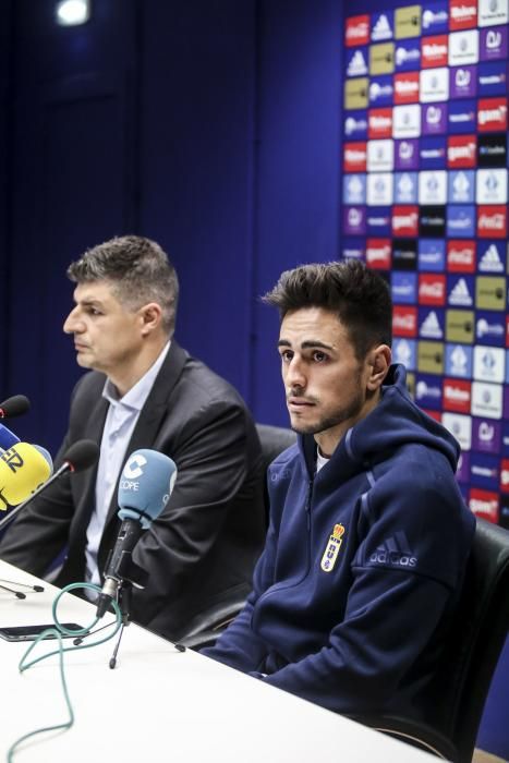 Presentación de David Costas como nuevo jugador del Real Oviedo