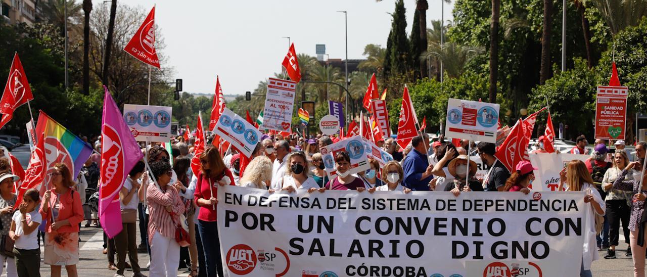 Manifestación del 1º de Mayo en Córdoba este domingo.