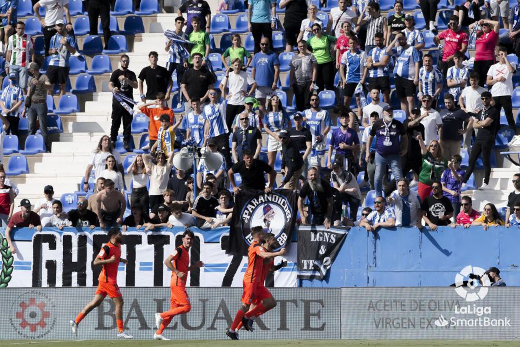 Las imágenes del CD Leganés - Málaga CF