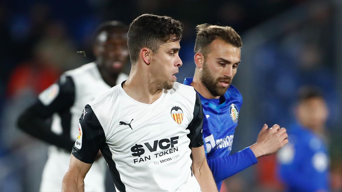 Gabriel Paulista, frente al Getafe