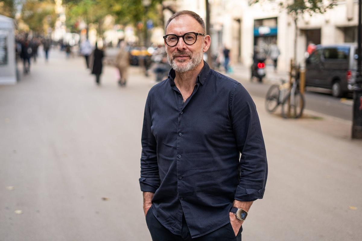François Jozic, nuevo director del Festival Sónar, este martes en la Rambla de Catalunya.