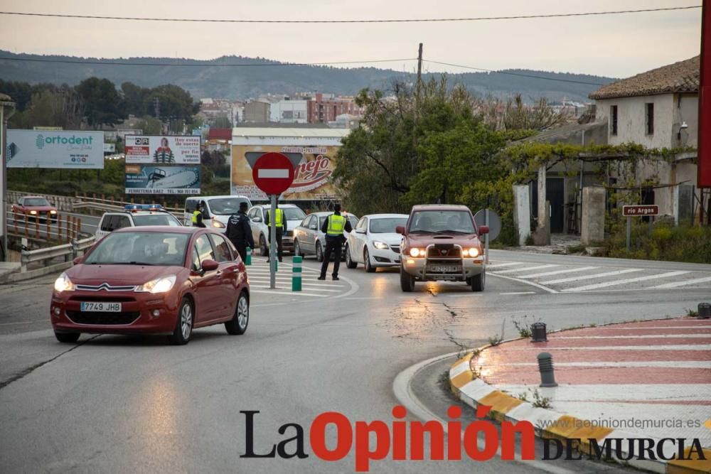 Reparto de mascarillas en Caravaca