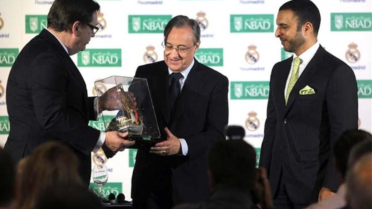 Florentino Pérez amplía sus negocios con Abu Dhabi, tras la firma con NBAD