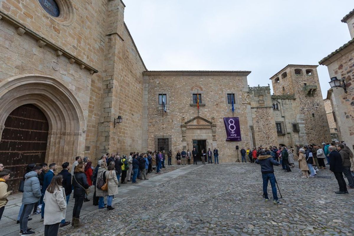 Imagen de esta mañana en Cáceres.