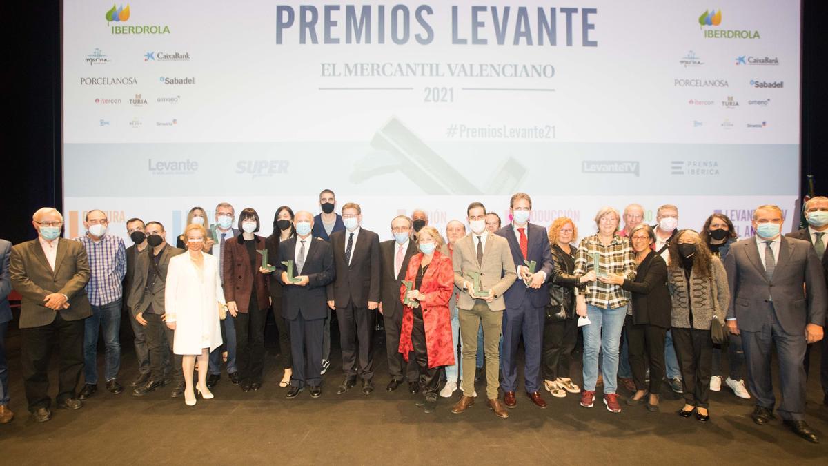 Los ganadores en las diferentes categorías de los premios Levante-EMV 2021