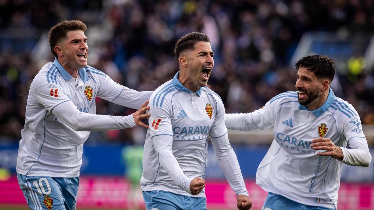 El Real Zaragoza se engancha a la permanencia tras sumar su tercera victoria consecutiva frente al Leganés