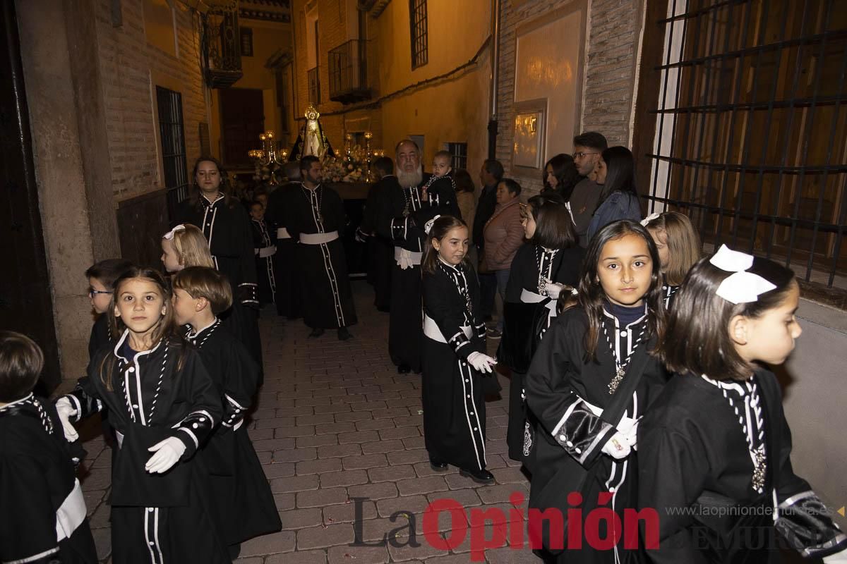 Los niños toman las calles de Caravaca en la procesión de Lunes Santo