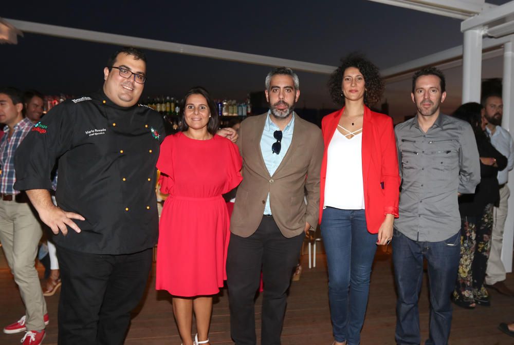 El evento, organizado por La Opinión de Málaga, reunió en la terraza del Hotel Málaga Premium a Cristina Martínez (Garbancita), Carlos Navarro Björk, Carlos Mansilla Gil de Bernabé y Mario Rosado