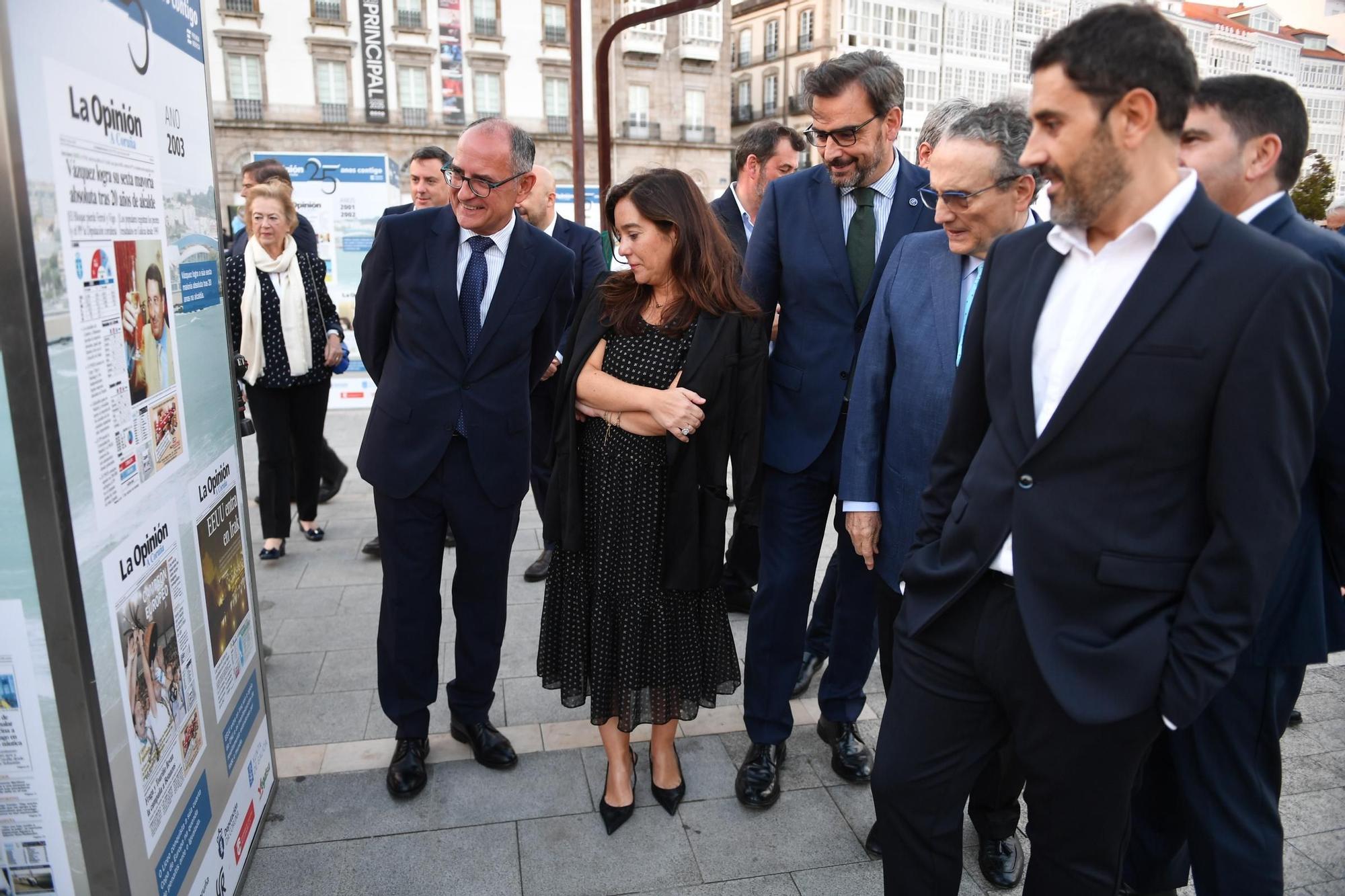 Inauguración de la exposición que conmemora los 25 años de LA OPINIÓN A CORUÑA