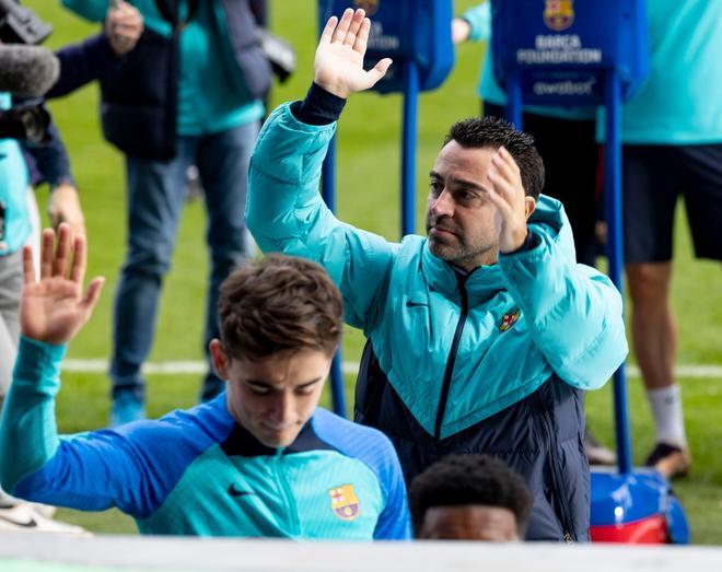 Las mejores imágenes del entrenamiento a puertas abiertas del Barça