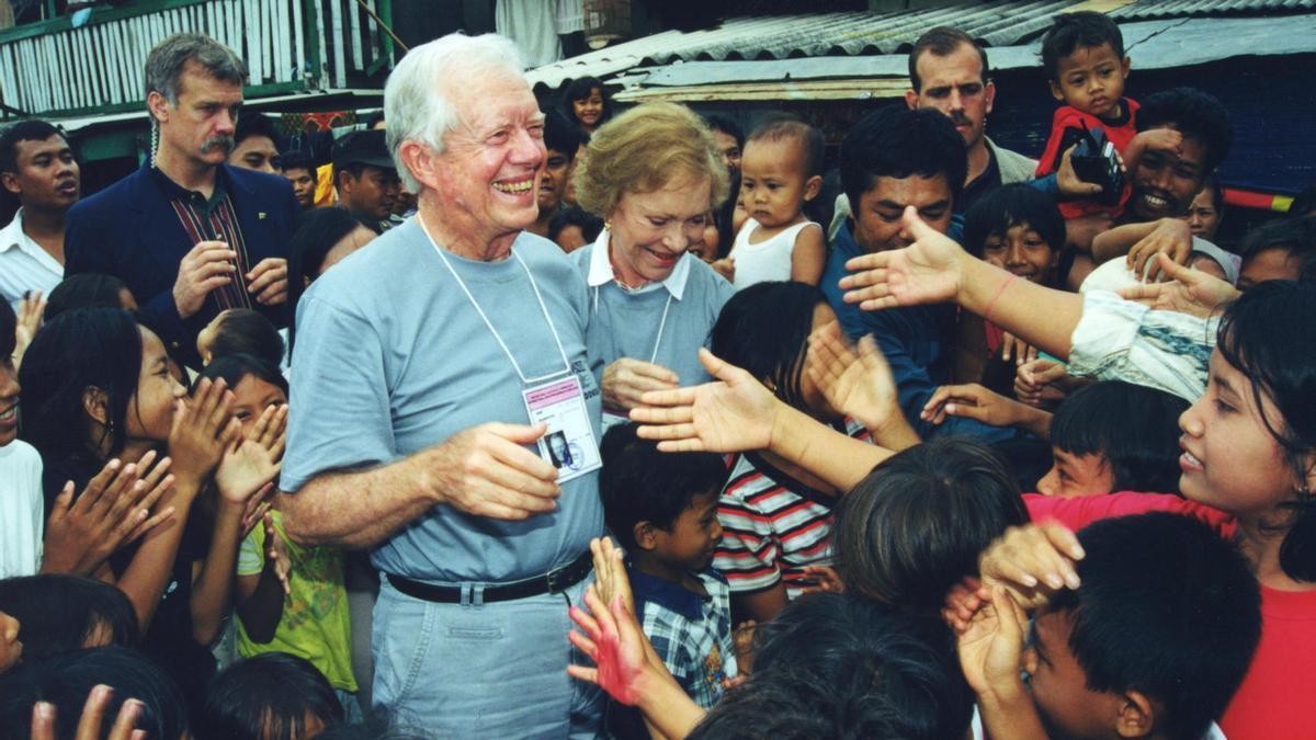 Jimmy Carter junto a su esposa, Rosalynn Carter.