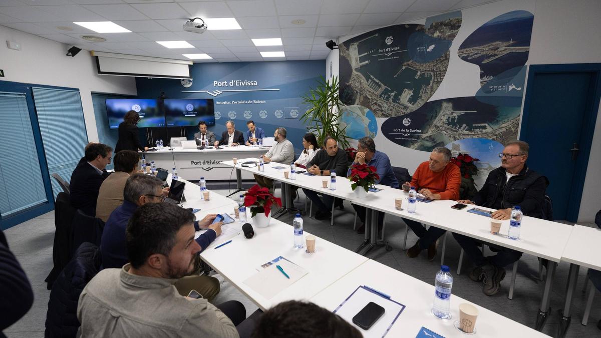 Un momento de la reunión del Consejo de Navegación y Puerto de Ibiza.
