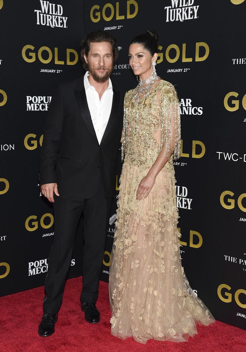 Estreno 'Gold': Matthew McConaughey y Camila Alves