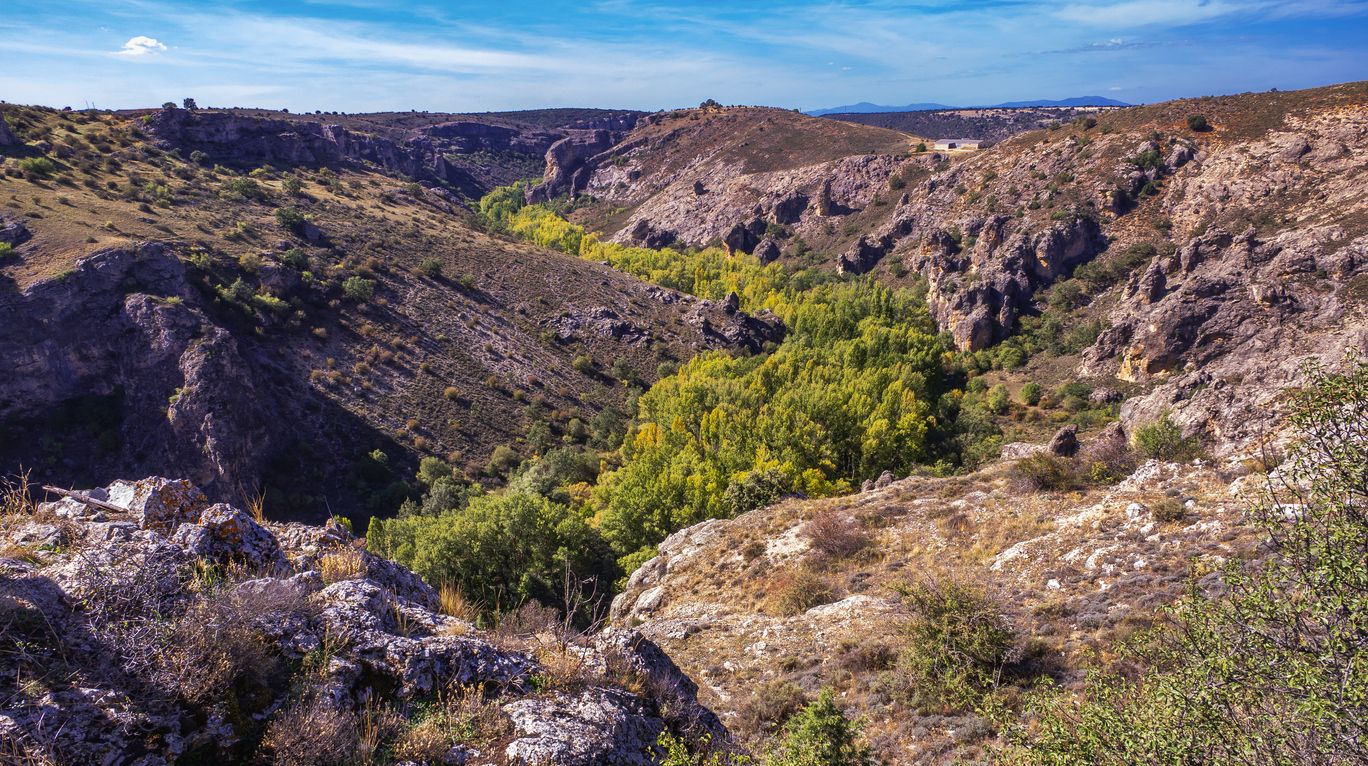 El paisaje que rodea Sigüenza a la altura de Pelegrina