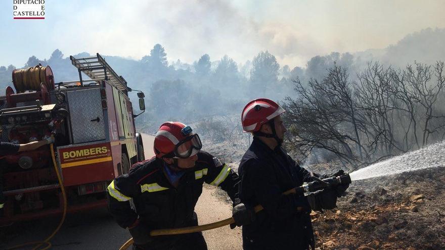 El incendio forestal en Vall d&#039;Alba, estabilizado