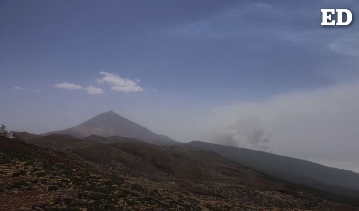 Incendio en Tenerife: El fuego se acerca al Parque Nacional del Teide