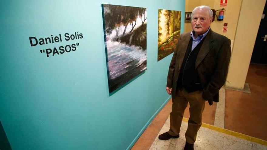 Daniel Solís, ayer, en la inauguración de la muestra.