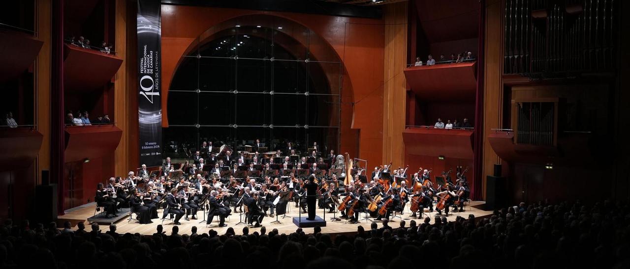 La Filarmónica Della Scala de Milán, durante su interpretación el pasado jueves en el auditorio Alfredo Kraus.