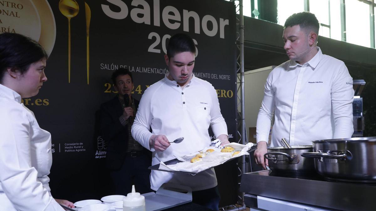 Showcooking de merluza de la Rula de Aviles con el chef Alejandro Villa