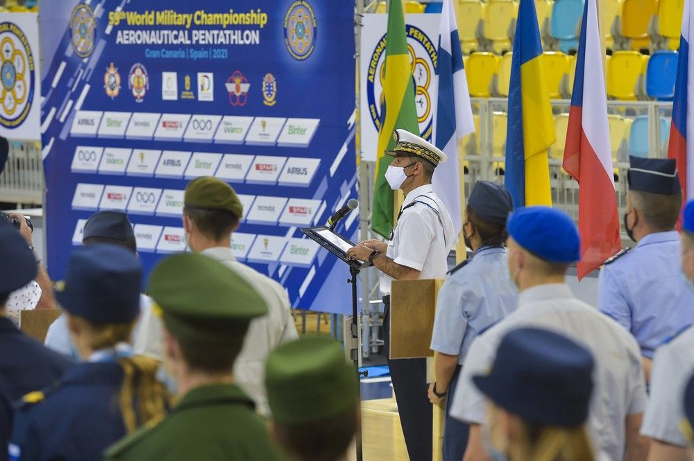 Ceremonia de clausura del Mundial de pentathlon aeronáutico