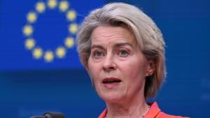 La presidenta de la Comisión Europea y candidata a la reelección, Ursula von der Leyen.