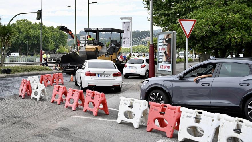 Trabajos de asfaltado de la Avenida de Bos Aires.