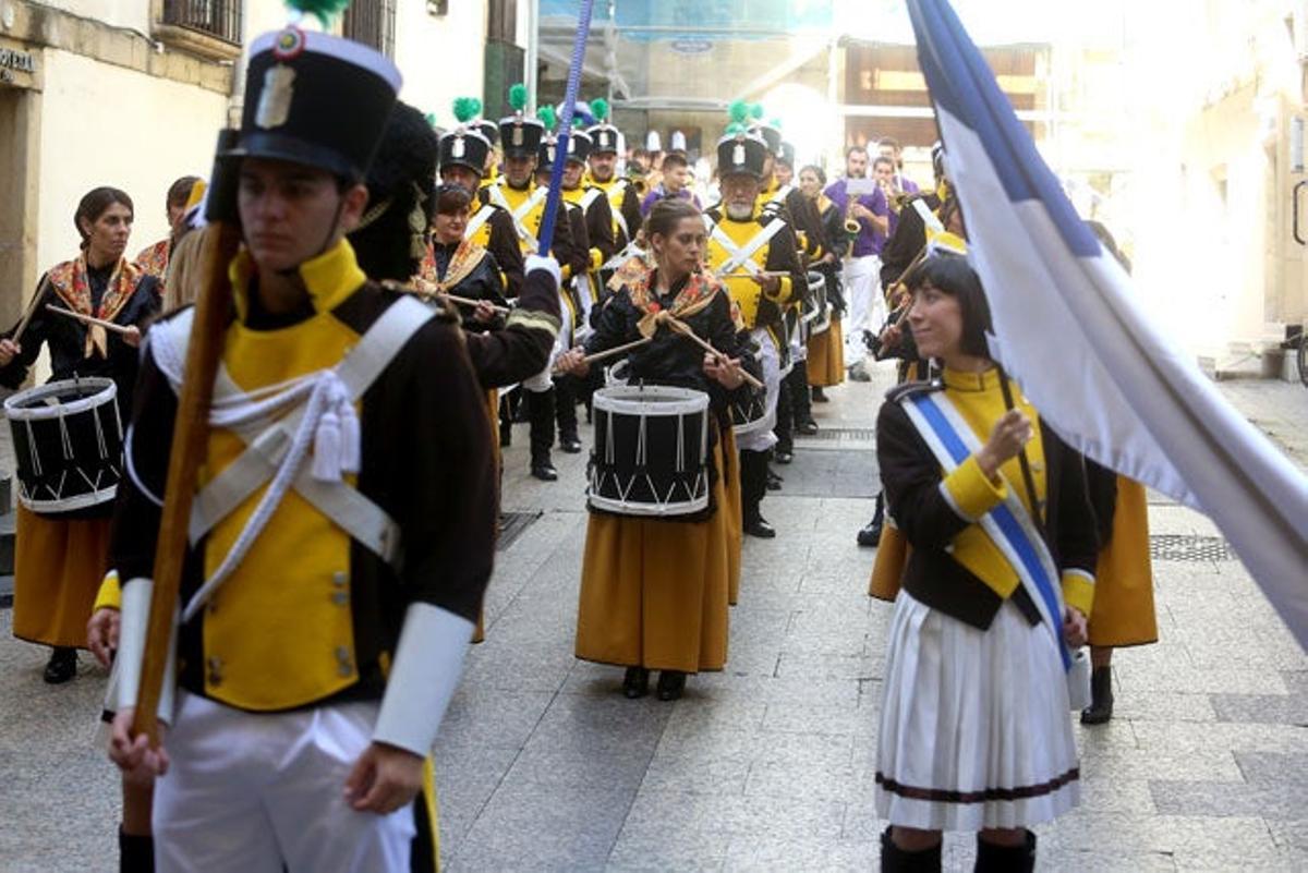 María León, en el rodaje de 'Allí abajo'