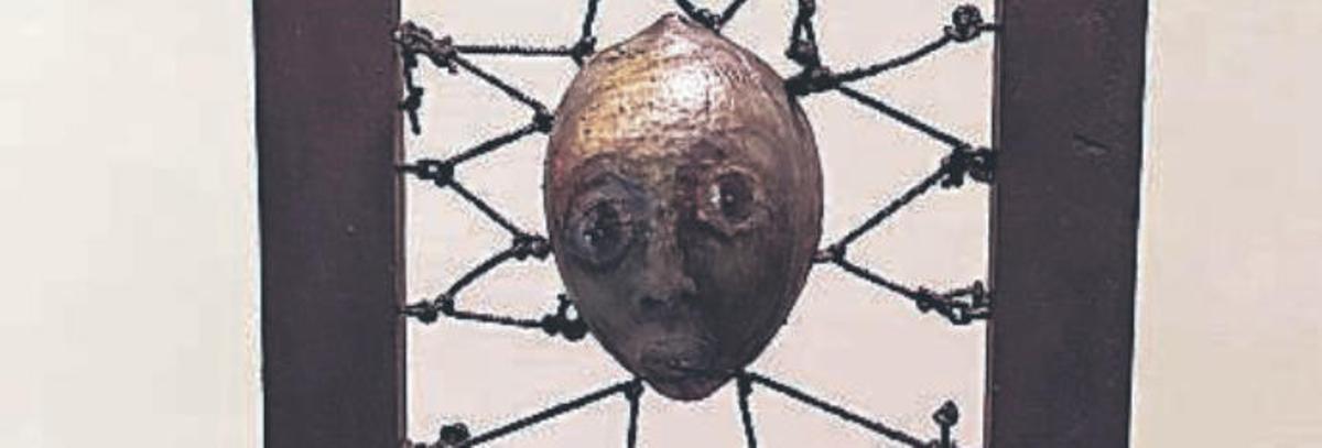 Una de las obras que el artista gomero exhibe en la sala lagunera hasta el próximo 15 de noviembre.