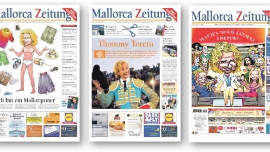 Die Mallorca-Ausgaben von „Wetten, dass&quot; waren Highlights für die deutsche Inselgesellschaft - und der MZ stets einen Titel wert (2007, 2009, 2010, 2011 und 2013)