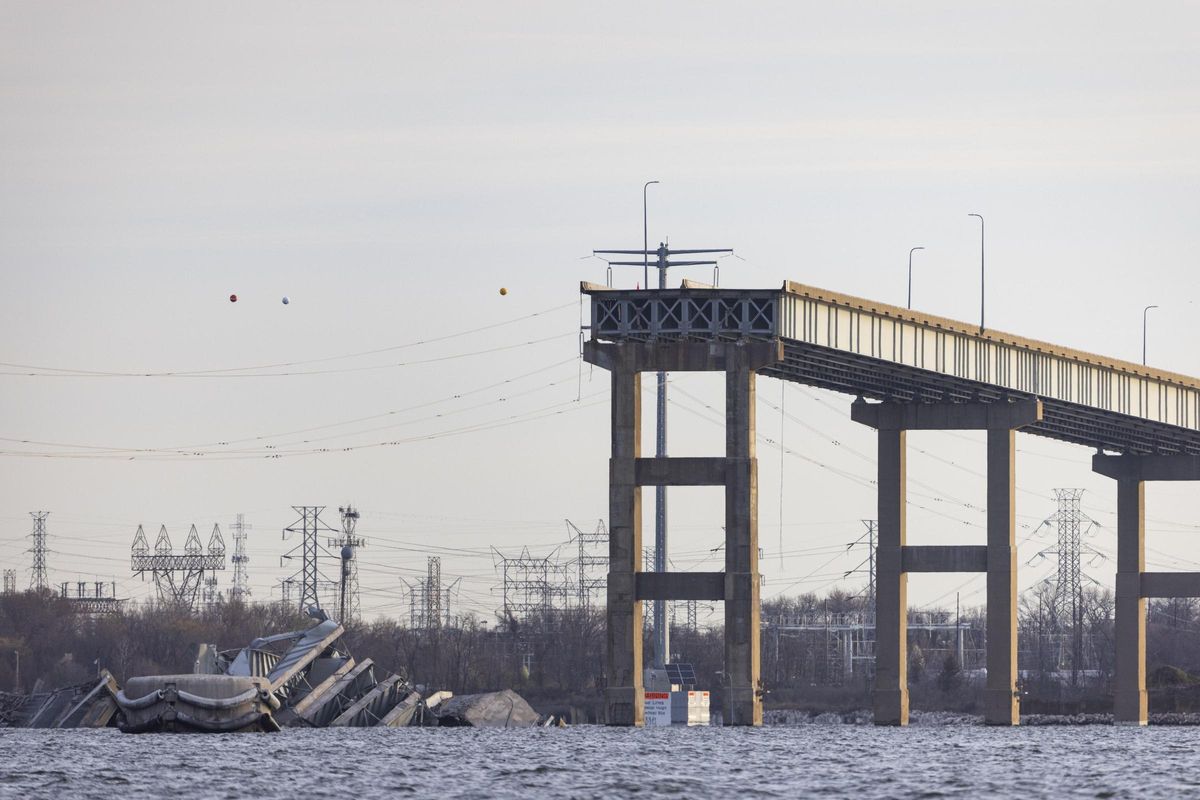 Baltimore bridge collapses after being hit by cargo ship