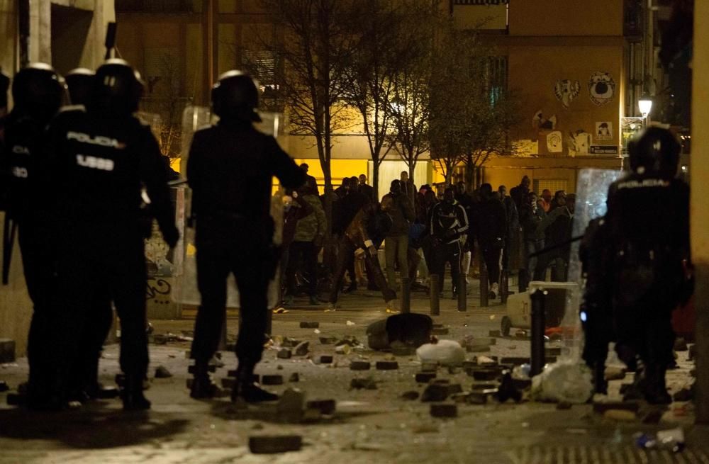 Graves disturbios en Lavapiés